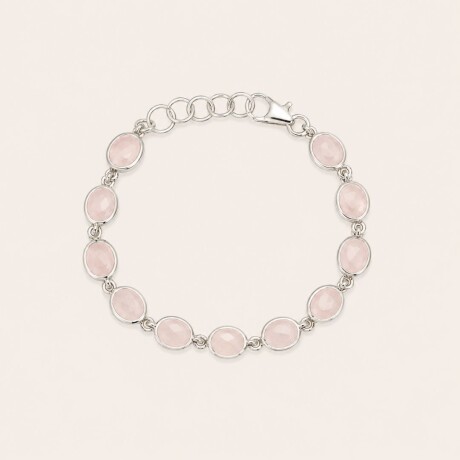 Pulsera Guadalupe Cuarzo Rosa - Plata 925 Pulsera Guadalupe Cuarzo Rosa - Plata 925