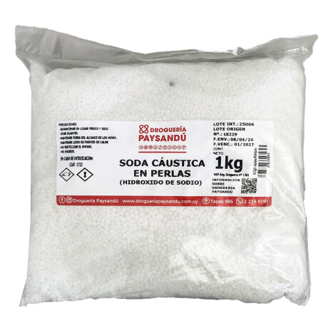 Soda Cáustica Perlas 1 kg