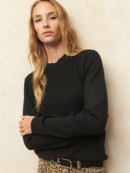 POLERA ALLIE VENETIAN NEGRO