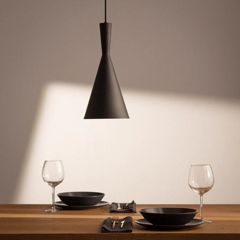 Lampara Colgante De Techo Metal Negro Negro