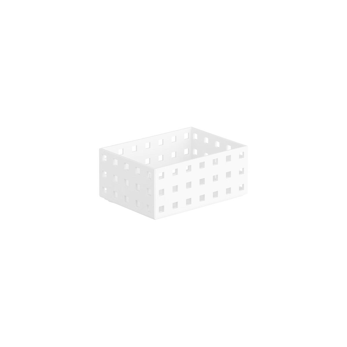 Contenedor organizador plastico 14x10x6cm - Blanco 