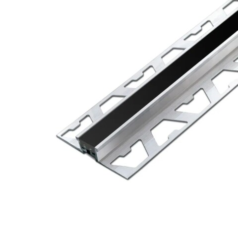 Aluminio junta dilatación Euro 12mm 2,5mt Negro Aluminio Junta Dilatación Euro 12mm 2,5mt Negro
