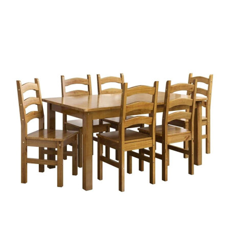 Juego de comedor 6 sillas 160 cm Italia