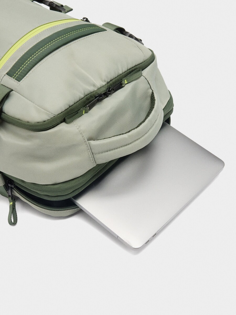 Mochila De Cabina De Nylon gris