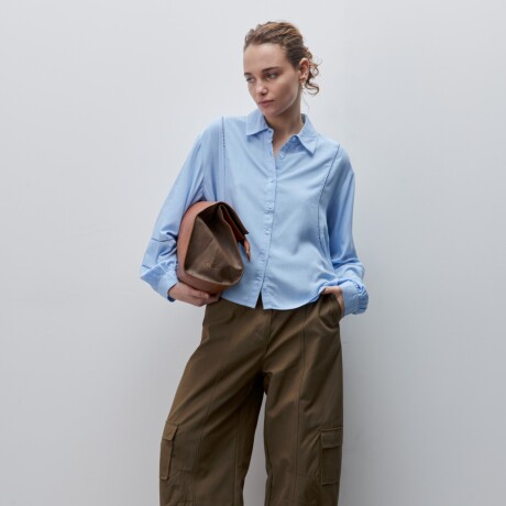 CAMISA YUKA Celeste