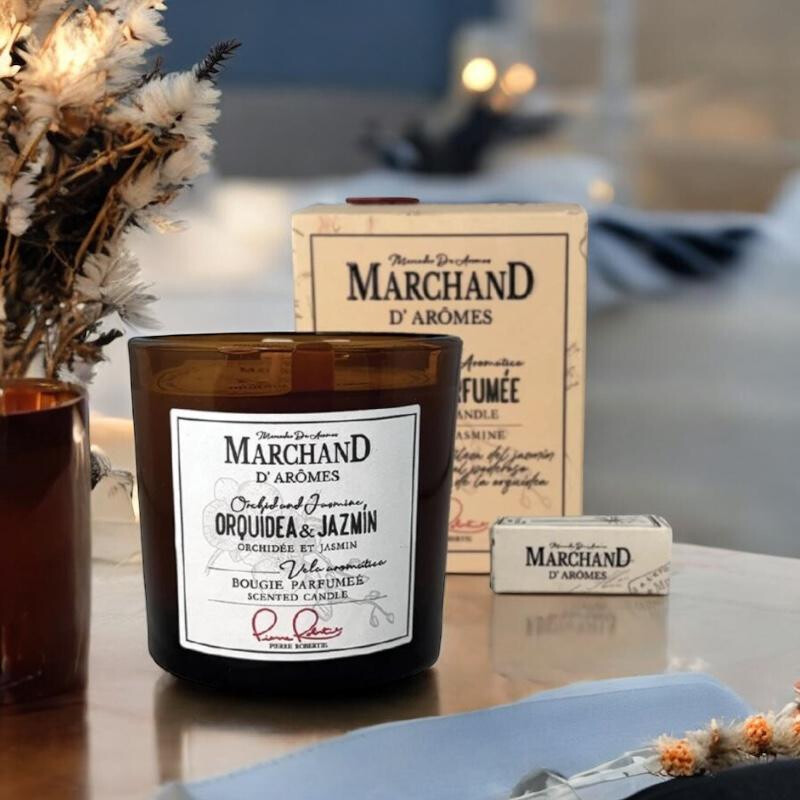 Vela Aromatica de Soja Marchand Canela & Almendras