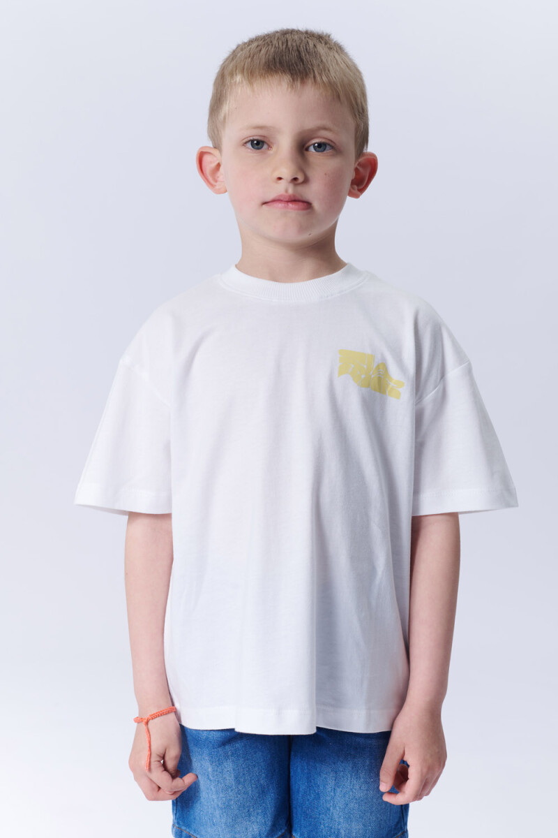 Remera Algodón - Fotos Blanco 