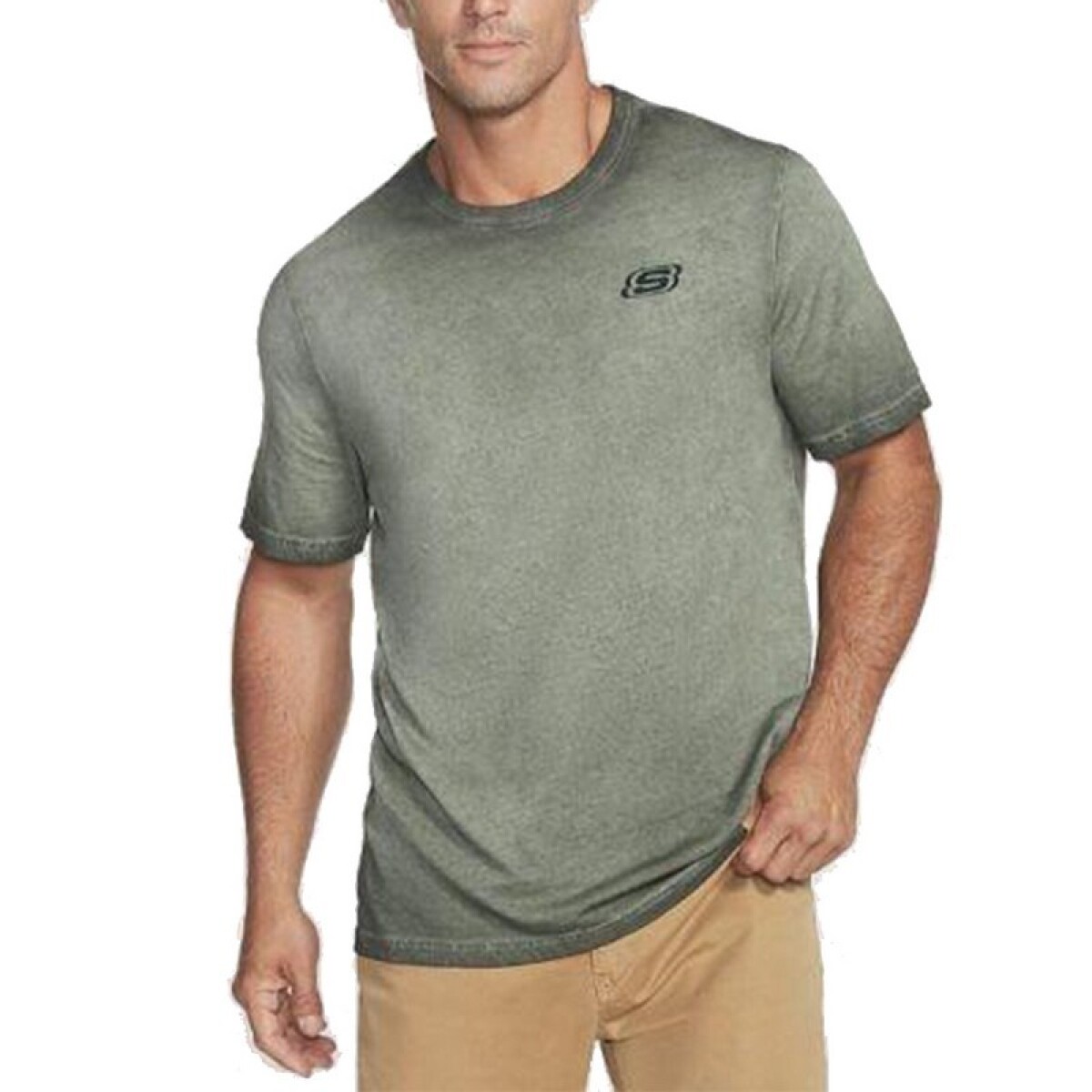 Remera Skechers Diamond Wash - Dark Green 