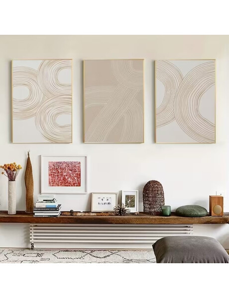 CUADRO CANVAS 30x40cm MARCO FIGURAS BEIGE 3 CUADRO CANVAS 30x40cm MARCO FIGURAS BEIGE 3