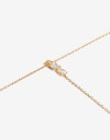 Collares Largos Strass Collar Largo En Y Con Cubic - Dorado