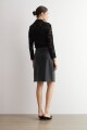 Falda eco cuero negro