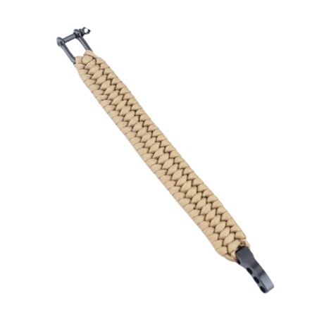 Pulsera paracord Barbaric Caqui