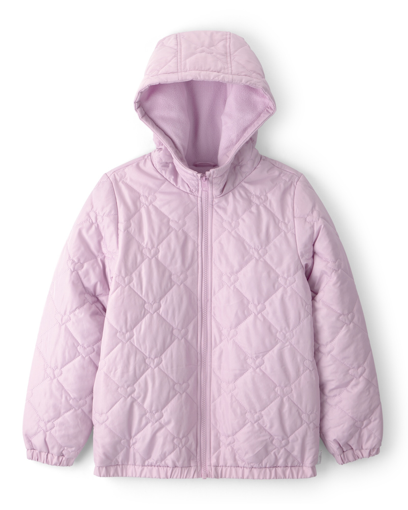 Campera resistente al agua, lila, diseño corazones. Talles 4-10 Campera resistente al agua, lila, diseño corazones. Talles 4-10