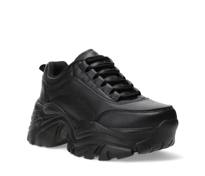Deportivo LIME con plataforma acordonado Black