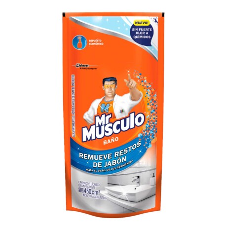 LIMPIADOR MR. MUSCULO BAÑO DOY PACK 450 CC LIMPIADOR MR. MUSCULO BAÑO DOY PACK 450 CC