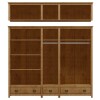 Ropero Topazio 10 Puertas 3 Cajones Nogal 9139n Ropero Topazio 10 Puertas 3 Cajones Nogal 9139n