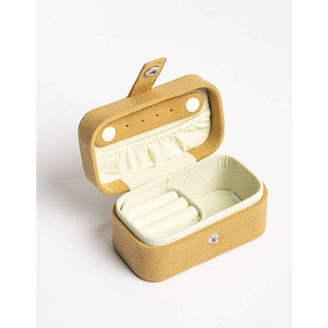 Organizador De Bijou Con Solapa Amarillo Mostaza