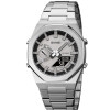 Reloj Skmei 1816SIBK Híbrido Hombre Plateado con Esfera Negra Plateado