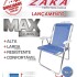 Sillón Max Aluminio Zaka Super Resistente 140 KG GRIS