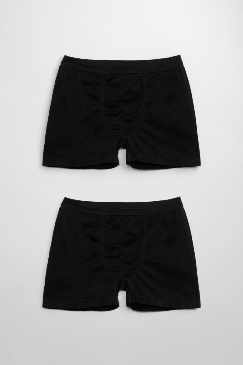 Boxer microfibra liso - Negro 