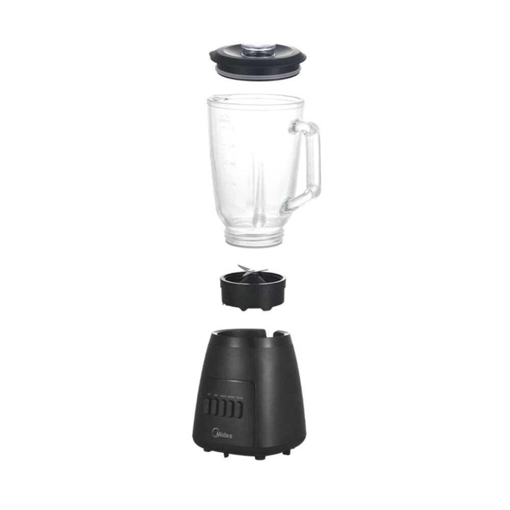 Licuadora de Vidrio Negra 1,5L - Modelo MJ-BL6014W - Midea Licuadora de Vidrio Negra 1,5L - Modelo MJ-BL6014W - Midea