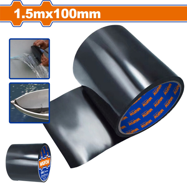 CINTA SUPER REPARA TODO NEGRA 1.5MT X 100MM WADFOW WPN2H10 CINTA SUPER REPARA TODO NEGRA 1.5MT X 100MM WADFOW WPN2H10