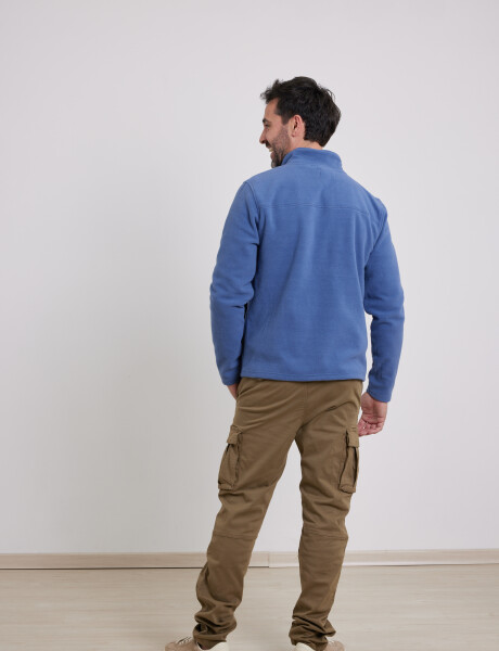 Cardigan Polar Navigator Azul Piedra