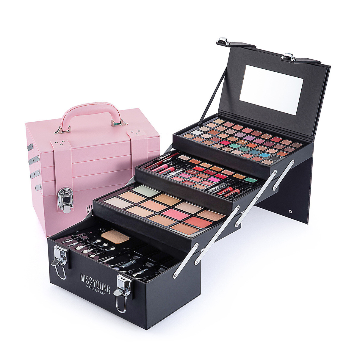 Petaca Maleta De Maquillaje Missyoung 94 Pzas - Negra 