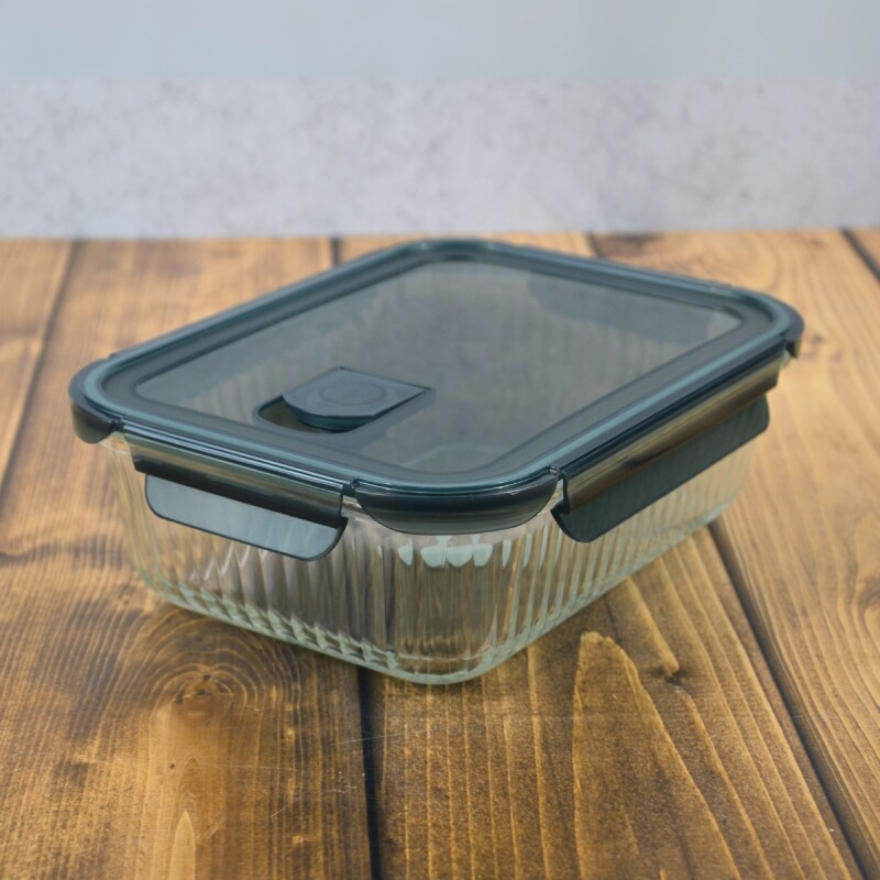Pote hermético de vidrio 1400ml TRANSPARENTE