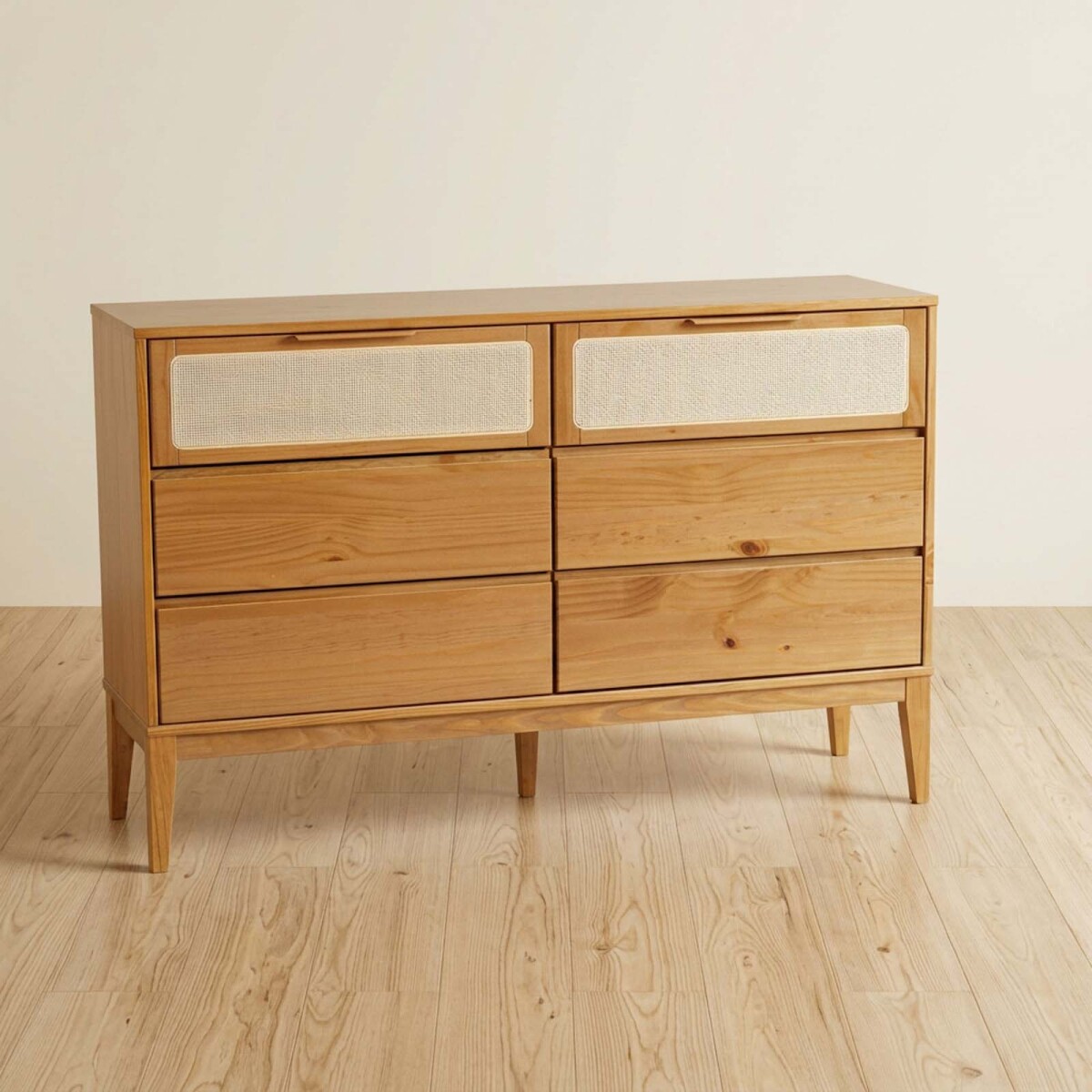 COMODA - 6 CAJONES MADERA MARRON PRAGA 