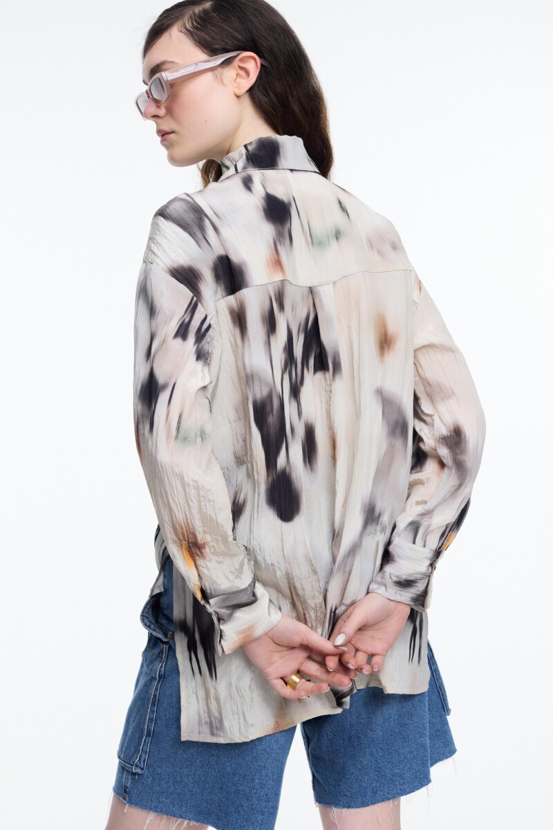 CAMISA OVERSIZED Crema