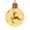 Esfera de Navidad Diseño Reno con Luz Reno Dorado