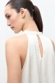 Blusa irregular crudo