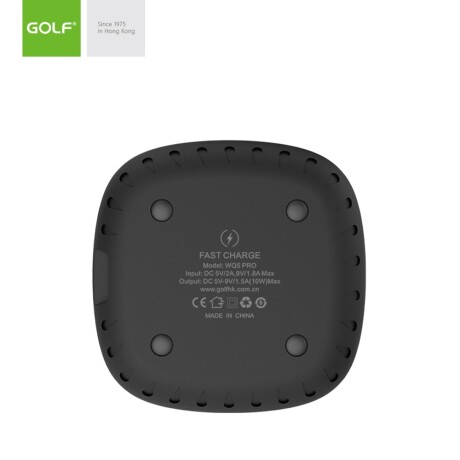 Cargador Inalámbrico Rápido de Celular Compatible Iphone Golf WQS PRO Rojo