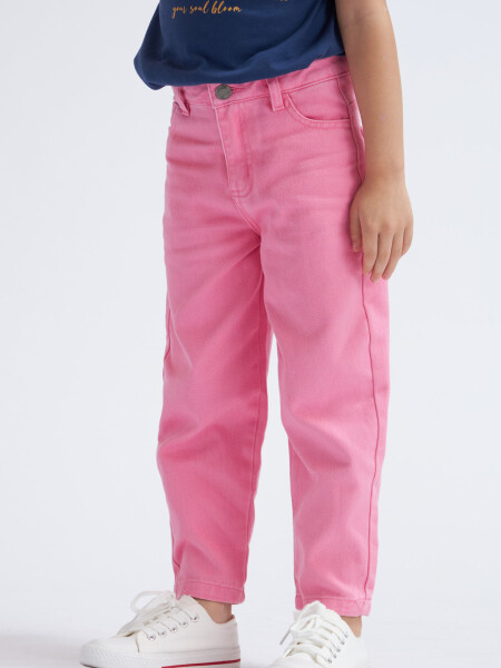 Pantalón de jean slouchy Fucsia