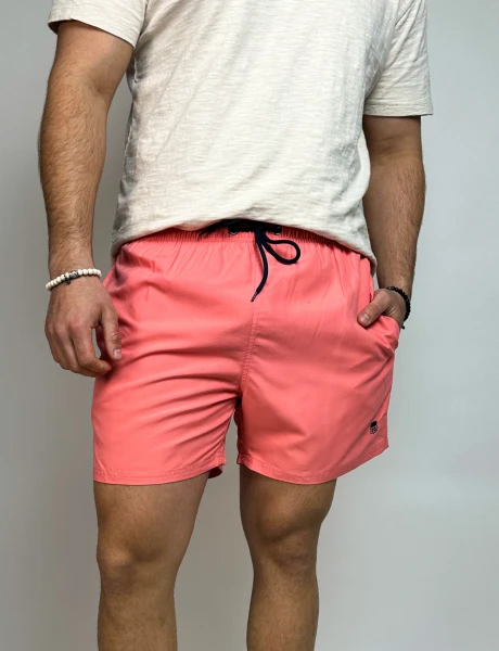 Short de baño liso Aldo Coral