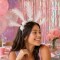 Vincha con Flores Y Plumas Blanco