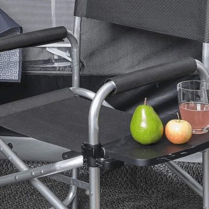 Silla plegable director con mesa F305 NEGRO