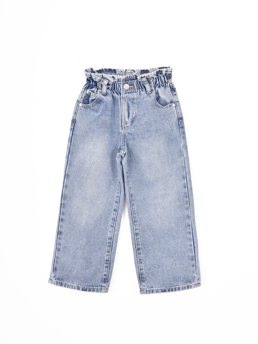 JEAN PAPERBAG MINI - AZUL CLARO 