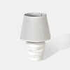 LAMPARA BLANCA C/BASE CERAMICA BLANCO 31.5X20CM Unica