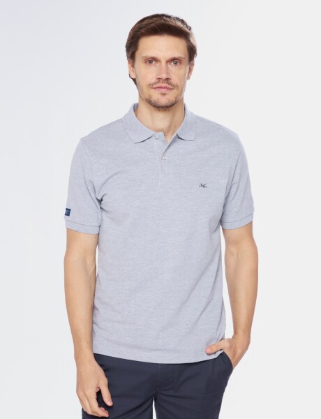 REMERA POLO PIQUE Gris