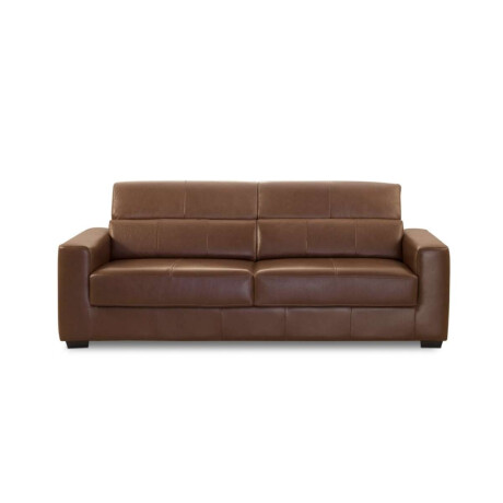 Sillon 100% Cuero 3 Cuerpos Sublime Caramelo