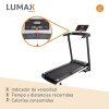 Caminador eléctrico plegable 2.0 HP modelo Ibiza Negro