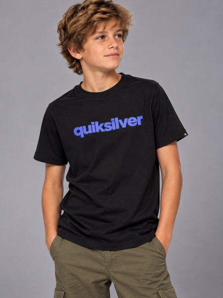 T-SHIRT QUIKSILVER 80607 M.C KID NEGRO
