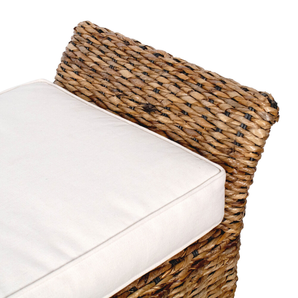 PIE DE CAMA RATTAN BLANCO TOSCANA