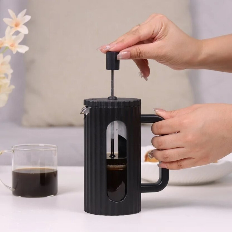 Cafetera/Tetera en Vidrio Borosilicato 600ml Negro
