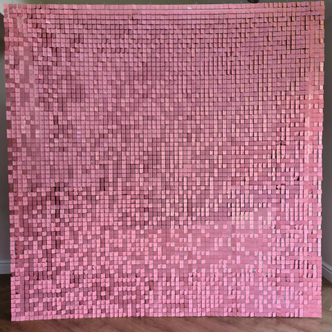 Shimmer Cuadrado Encastrable Fondo Negro Rosa
