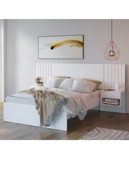 CAMA ZARA - 2 PLAZAS BLANCO