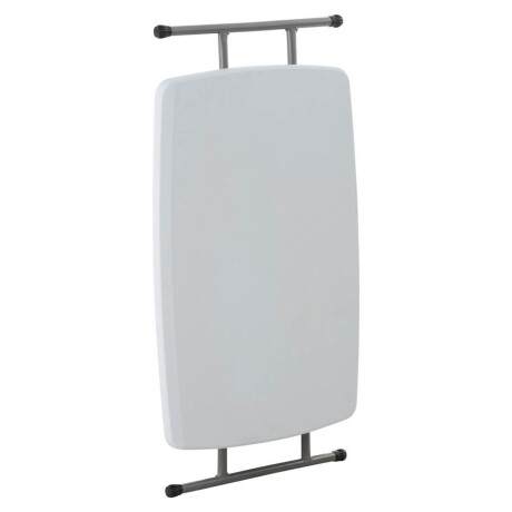 Mesa Plegable Auxiliar Camping Jardín 76x50x28cm Blanco