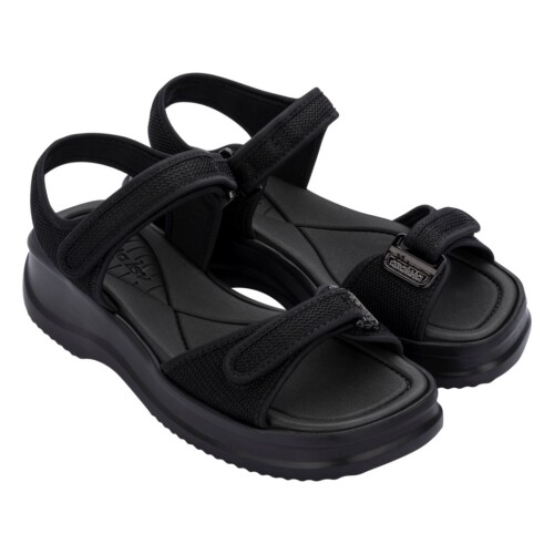 Sandalia Dama C/Velcro Azaleia Negro